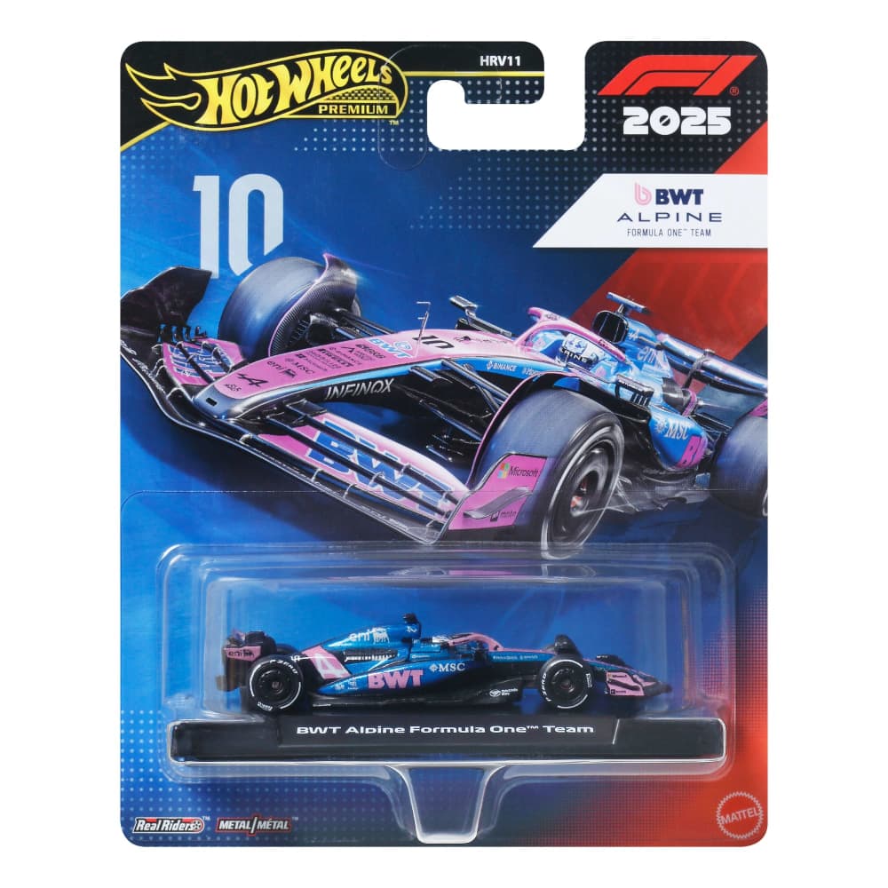 Hot Wheels Premium Formula 1 2025 BWT Alpine Formula One Team 10.