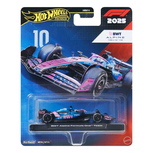 Hot Wheels Premium Formula 1 2025 BWT Alpine Formula One Team 10.