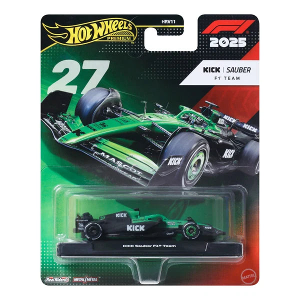 Hot Wheels Premium Formula 1 2025 KICK Sauber F1 Team 27.