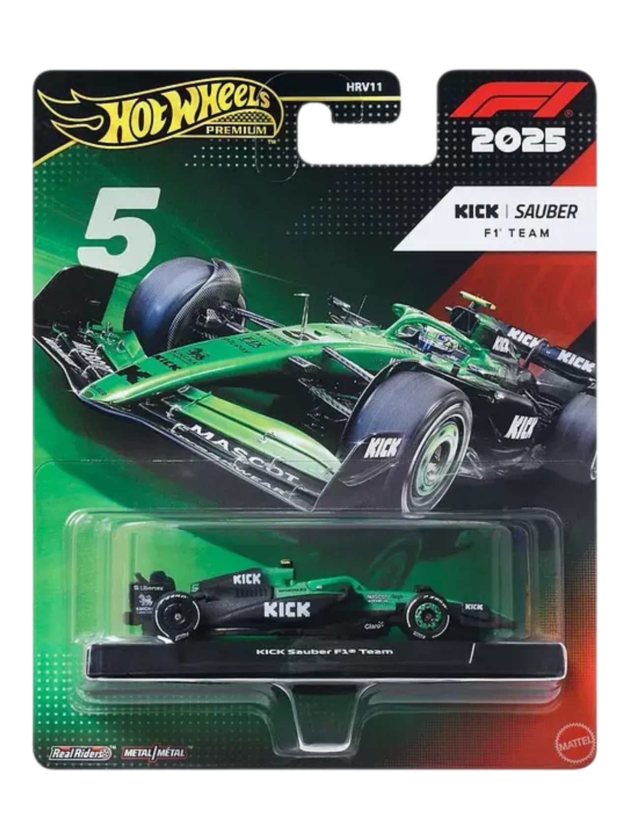 Hot Wheels Premium Formula 1 2025 KICK Sauber F1 Team 5.
