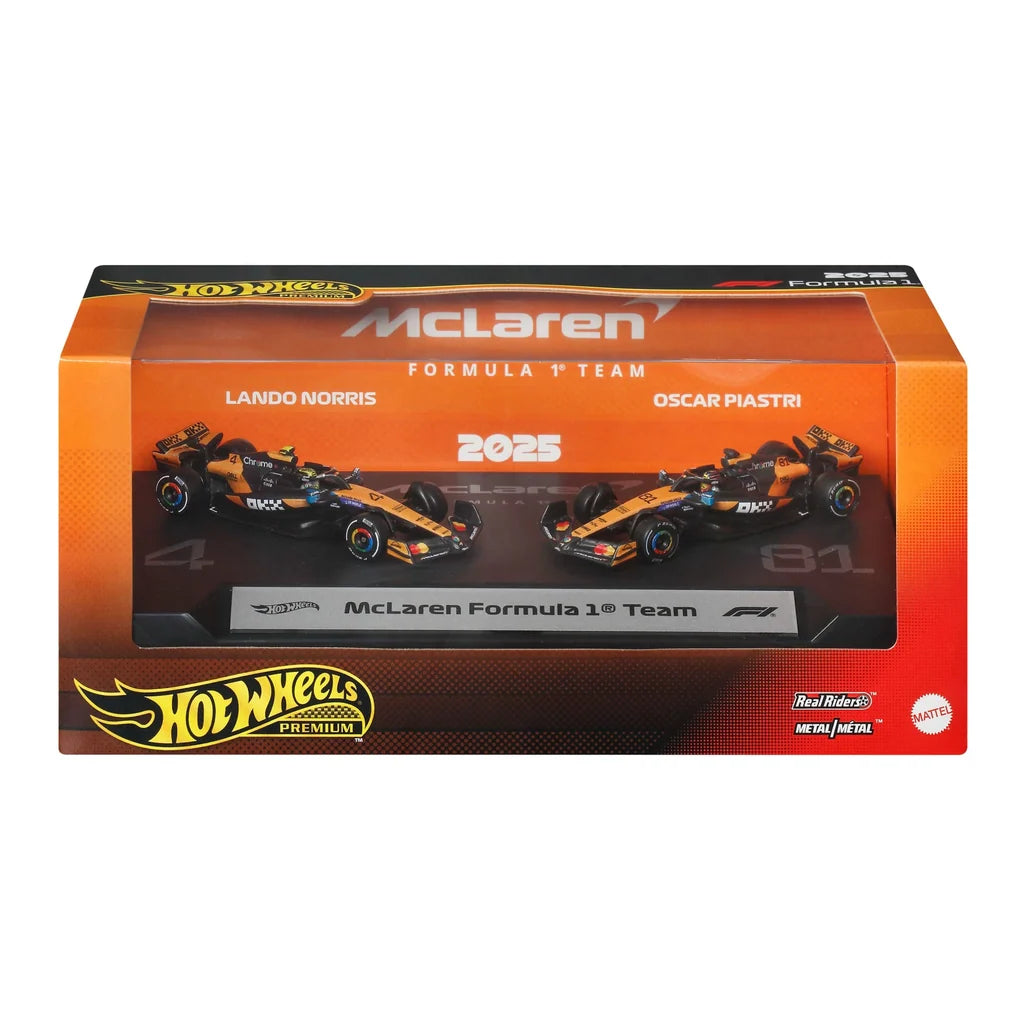 Hot Wheels Premium Formula 1 2025 McLaren Formula 1 Team.