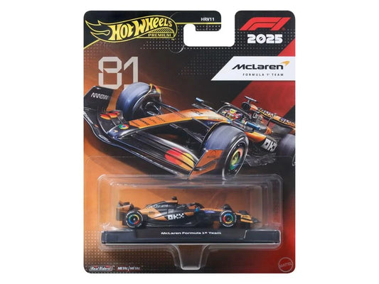 Hot Wheels Premium Formula 1 2025 McLaren Formula 1 Team 81.