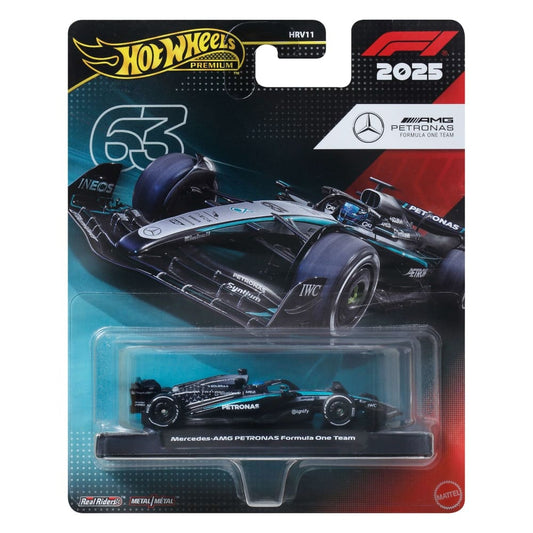 Hot Wheels Premium Formula 1 2025 Mercedes-AMG PETRONAS Formula One Team 63.