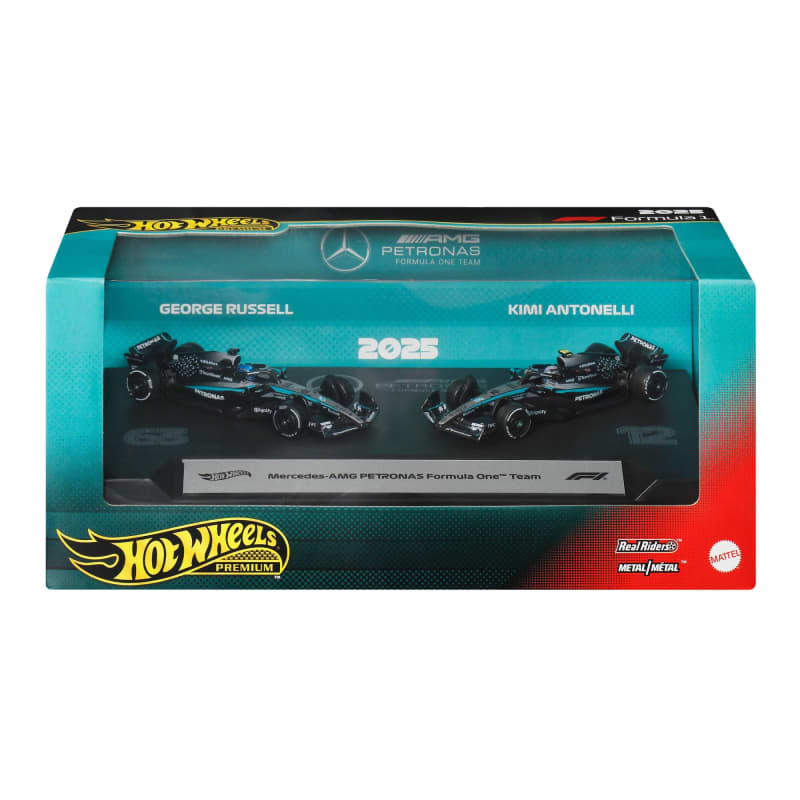 Hot Wheels Premium Formula 1 2025 Mercedes-AMG Petronas Formula One Team.