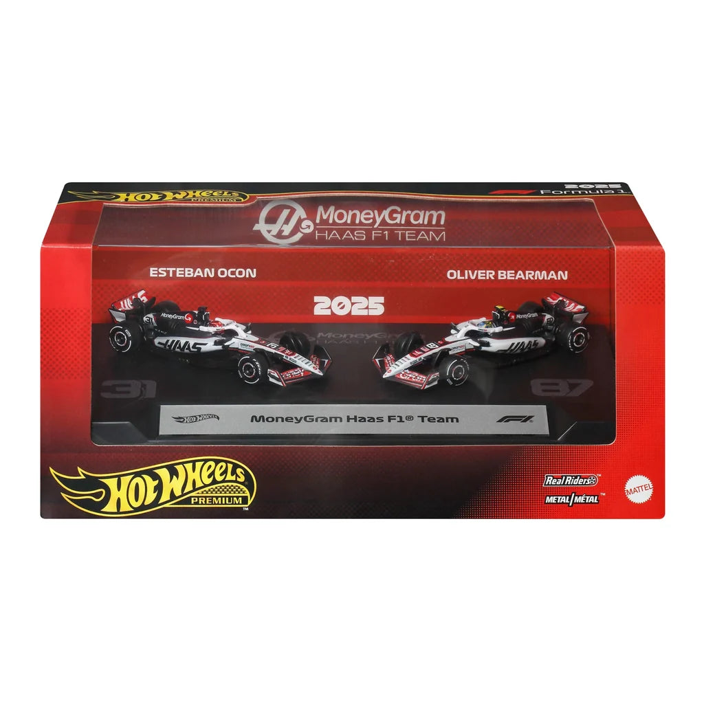 Hot Wheels Premium Formula 1 2025 MoneyGram Haas F1 Team.