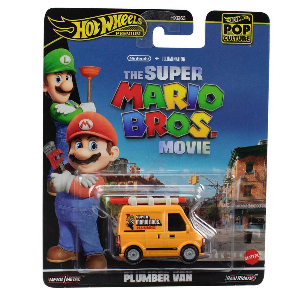 Hot Wheels Premium Mario Bros Movie Plumber Van.