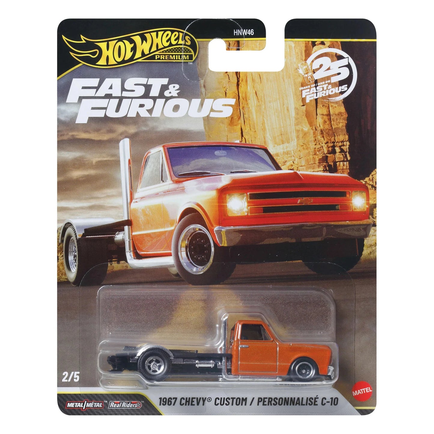 Hot Wheels Premium Rápidos y Furiosos 1967 Chevy Custom / Personnalisé C-10.
