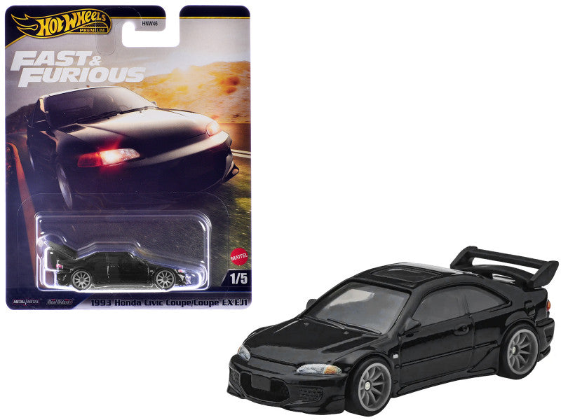 Hot Wheels Premium Rápidos y Furiosos 1993 Honda Civic Coupe/Coupé EX EJ1.