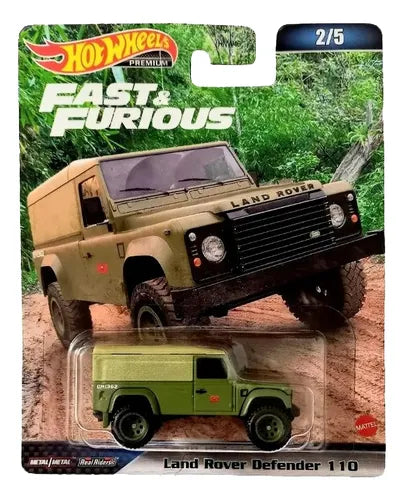Hot Wheels Premium Rápidos y Furiosos Land Rover Defender 110.