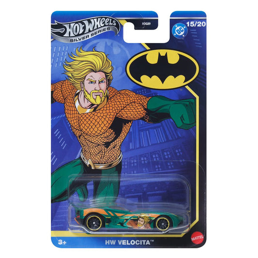 Hot Wheels Premium Silver HW Velocita Aquaman.