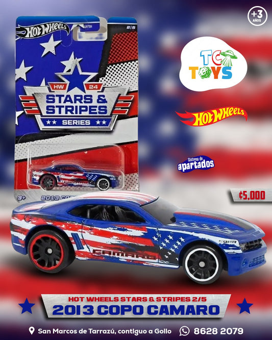 Hot Wheels Premium Stars y Stripes Series 2013 Copo Camaro.
