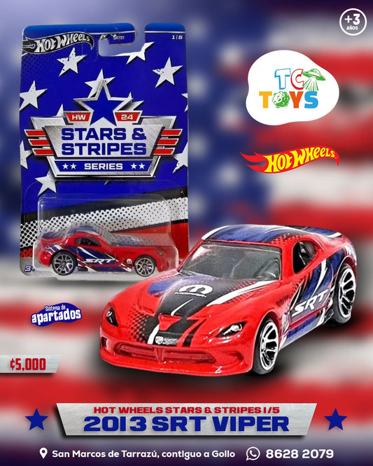 Hot Wheels Premium Stars y Stripes Series 2013 SRT Viper.