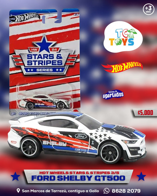 Hot Wheels Premium Stars y Stripes Series 2020 Ford Shelby GT500.
