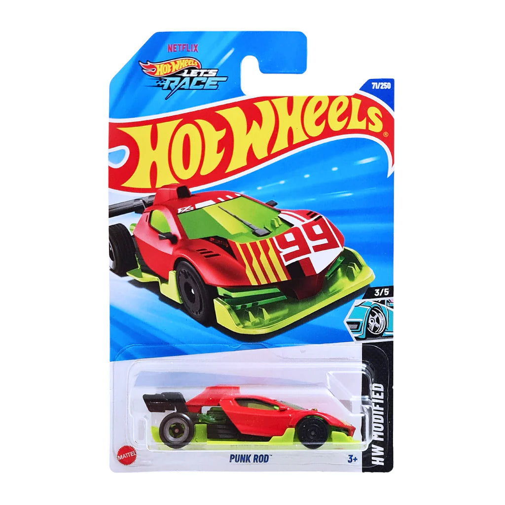 Hot Wheels Punk Rod Rojo.