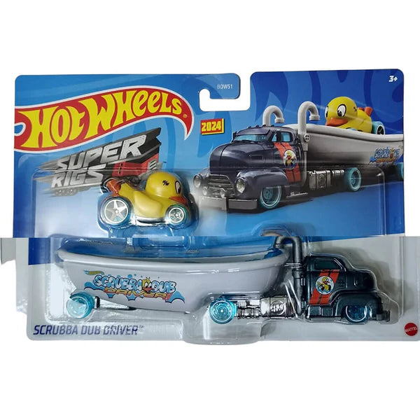 Hot Wheels Super Rigs Scrubba Dub Driver.