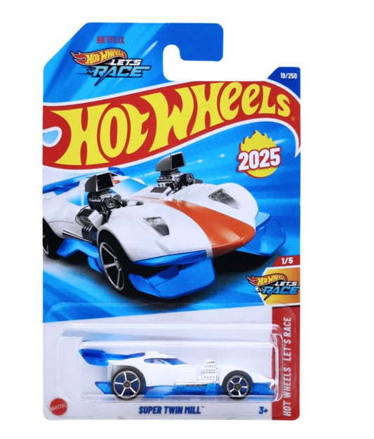 Hot Wheels Super Twin Mill Blanco.