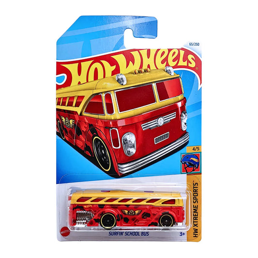 Hot Wheels Surfin School Bus Rojo.