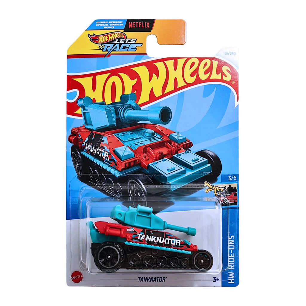 Hot Wheels Tanknator Turquesa.
