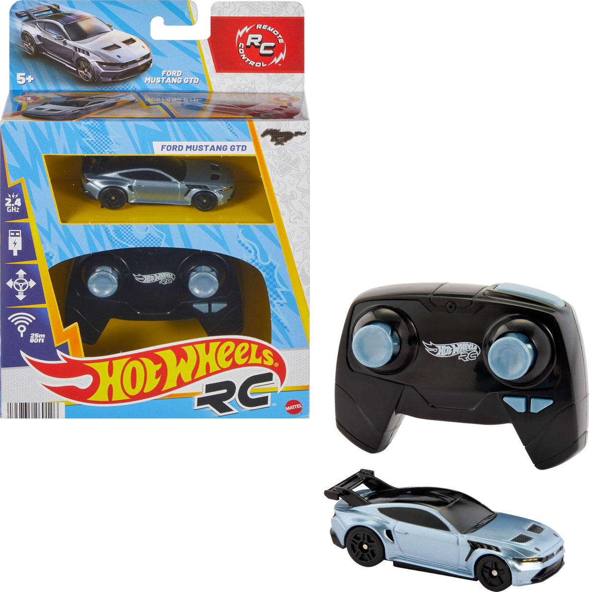 Hot Wheels a Control Remoto Ford Mustang GTD.