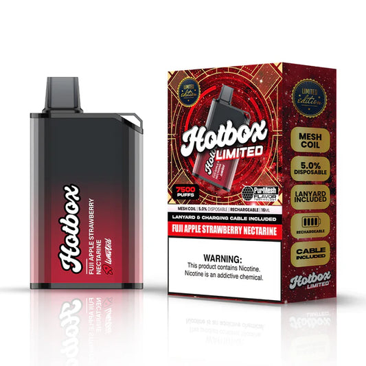 Hotbox Limited Strawberry Apple Watermelon 7500 puffs.