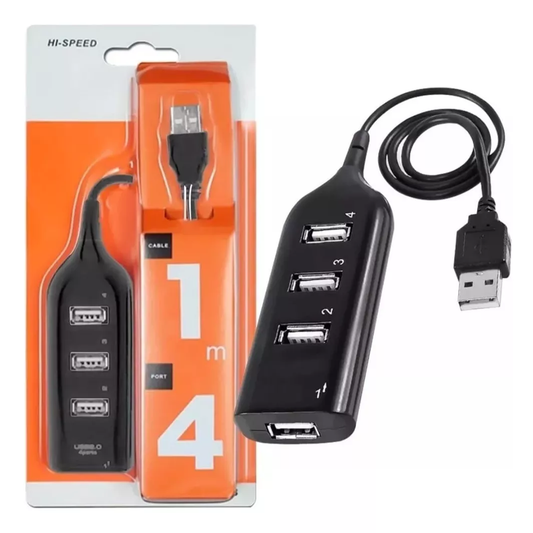 Hub Hi-Speed 4 salidas USB.