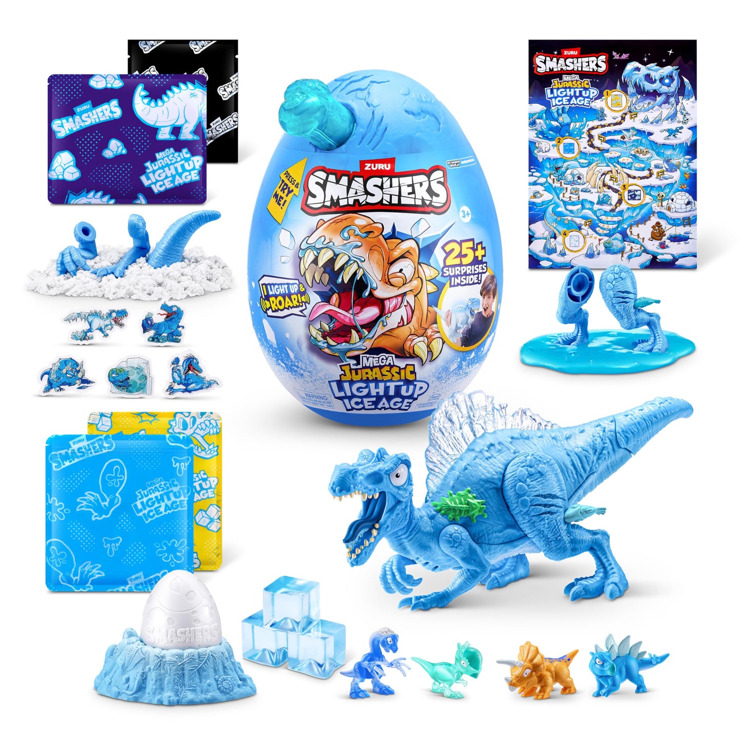 Huevo Zuru Smashers Mega Jurassic Light Up Ice Age.