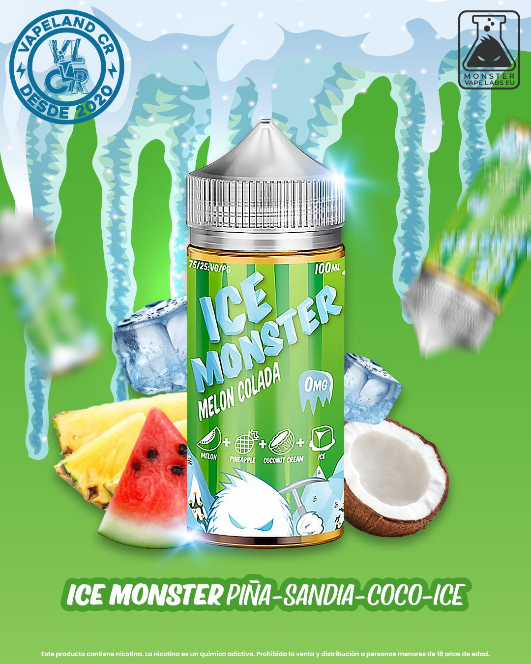 Ice Monster Melon Colada 3mg.