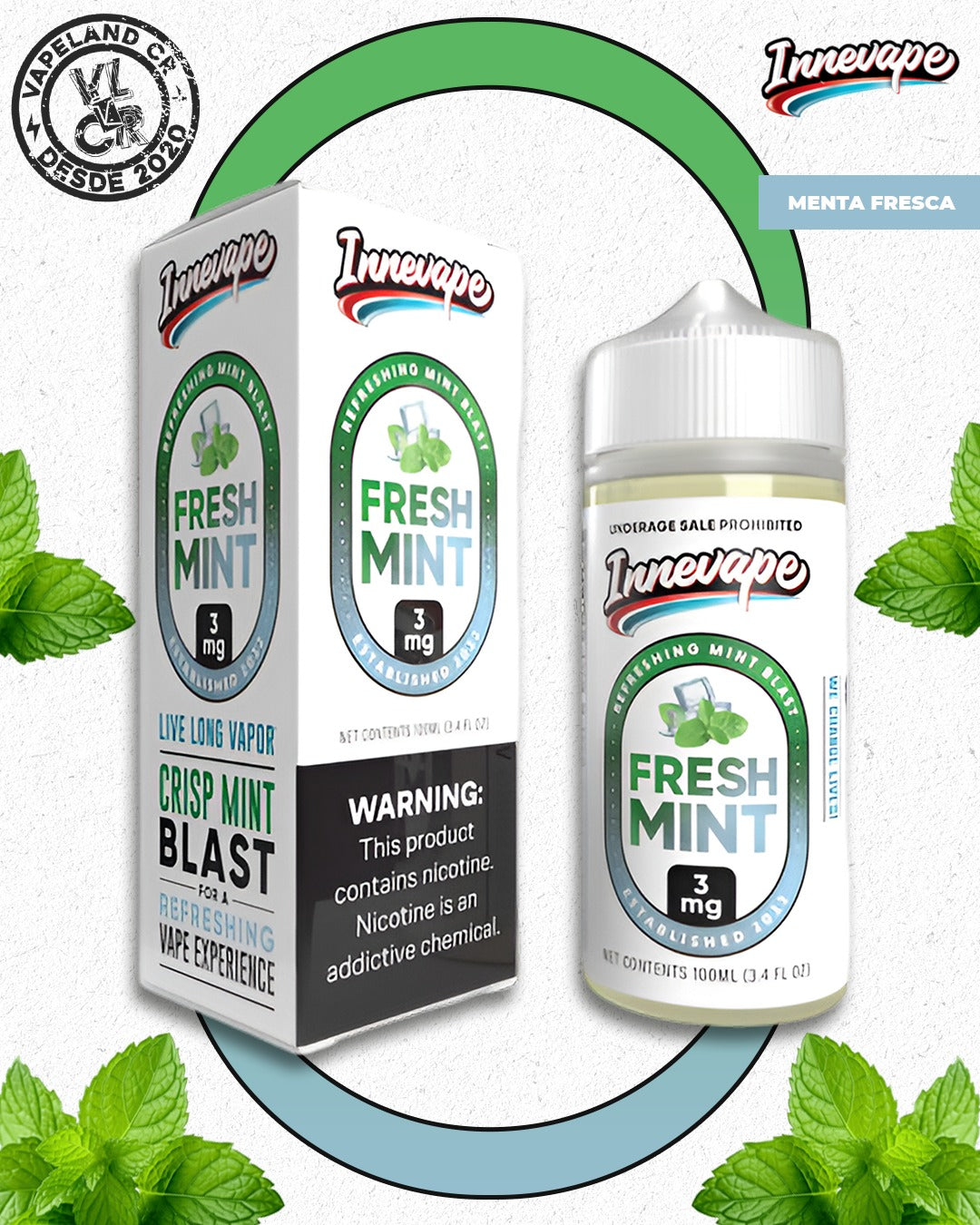 InneVape Fresshh 3mg y 6mg.