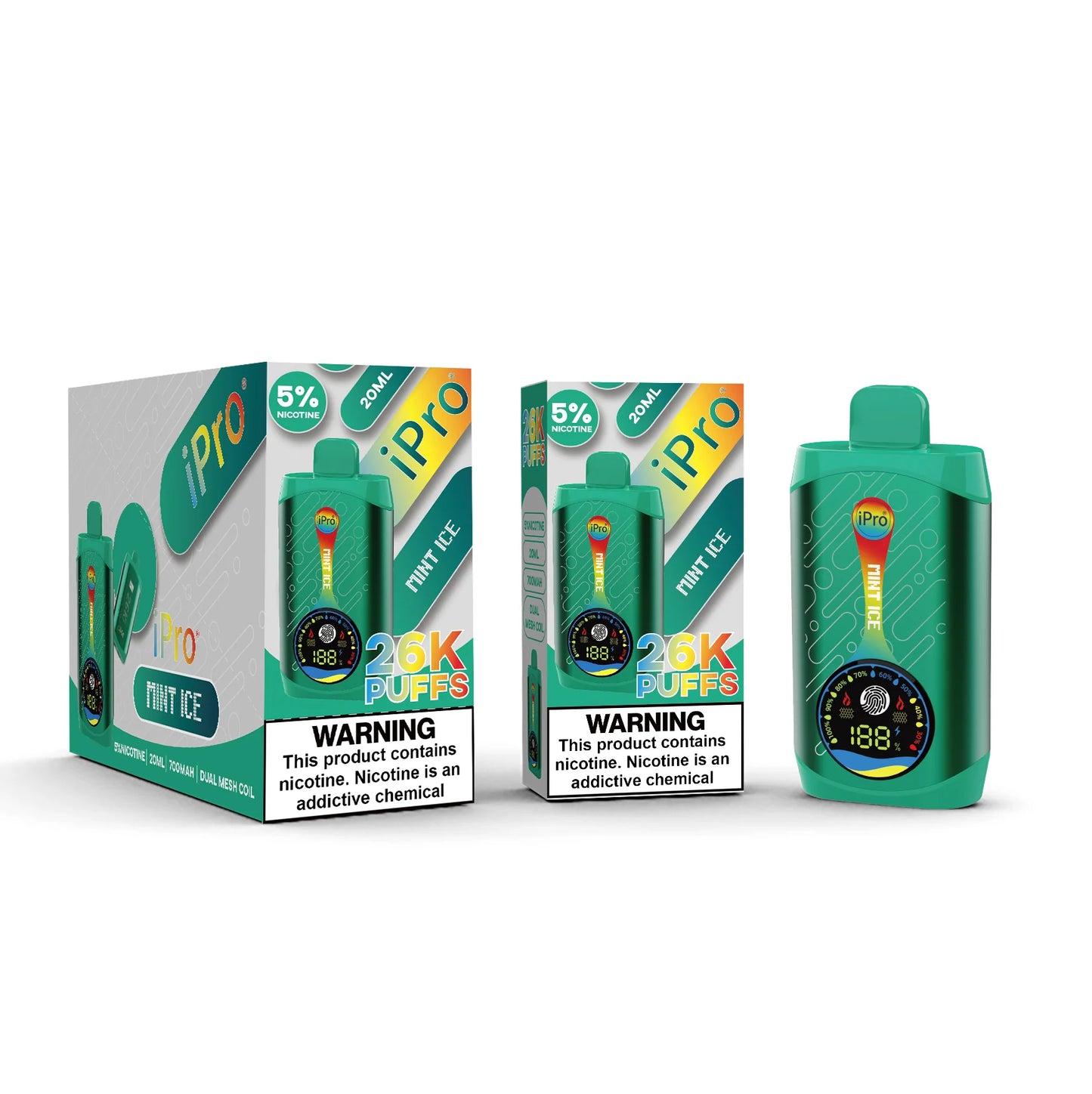 Ipro Mint Ice 26000 puffs.