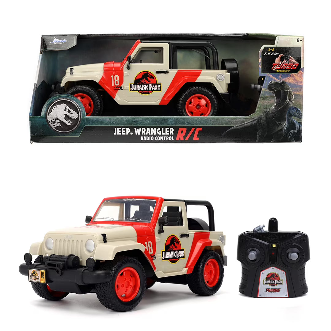 Carro a Control Remoto Jada Jeep Wrangler Jurassic Park.
