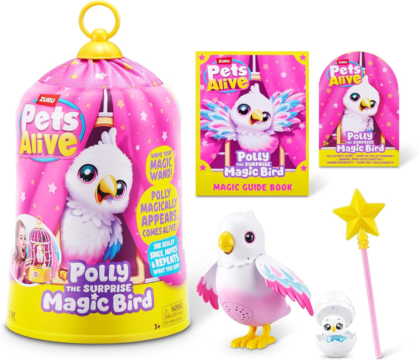 Jaula Zuru Pets Alive Polly The Surprise Magic Bird.