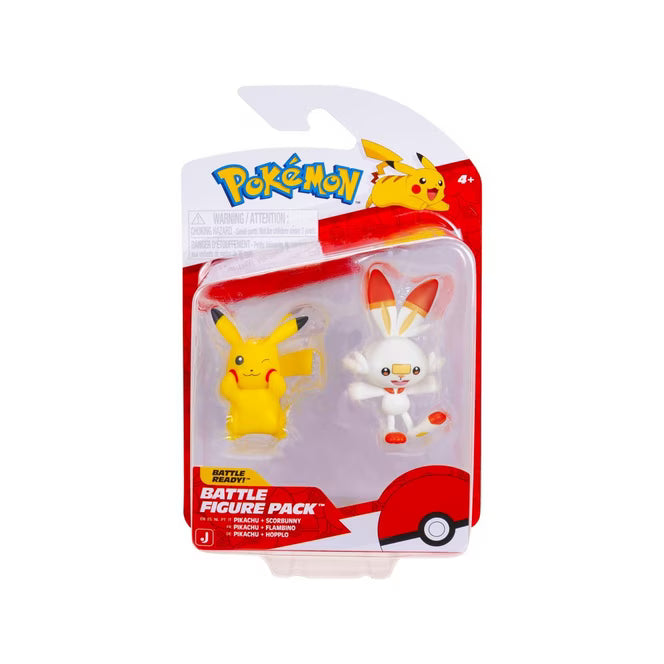 Pokémon Battle Figure Pack Pikachu + Scorbunny.