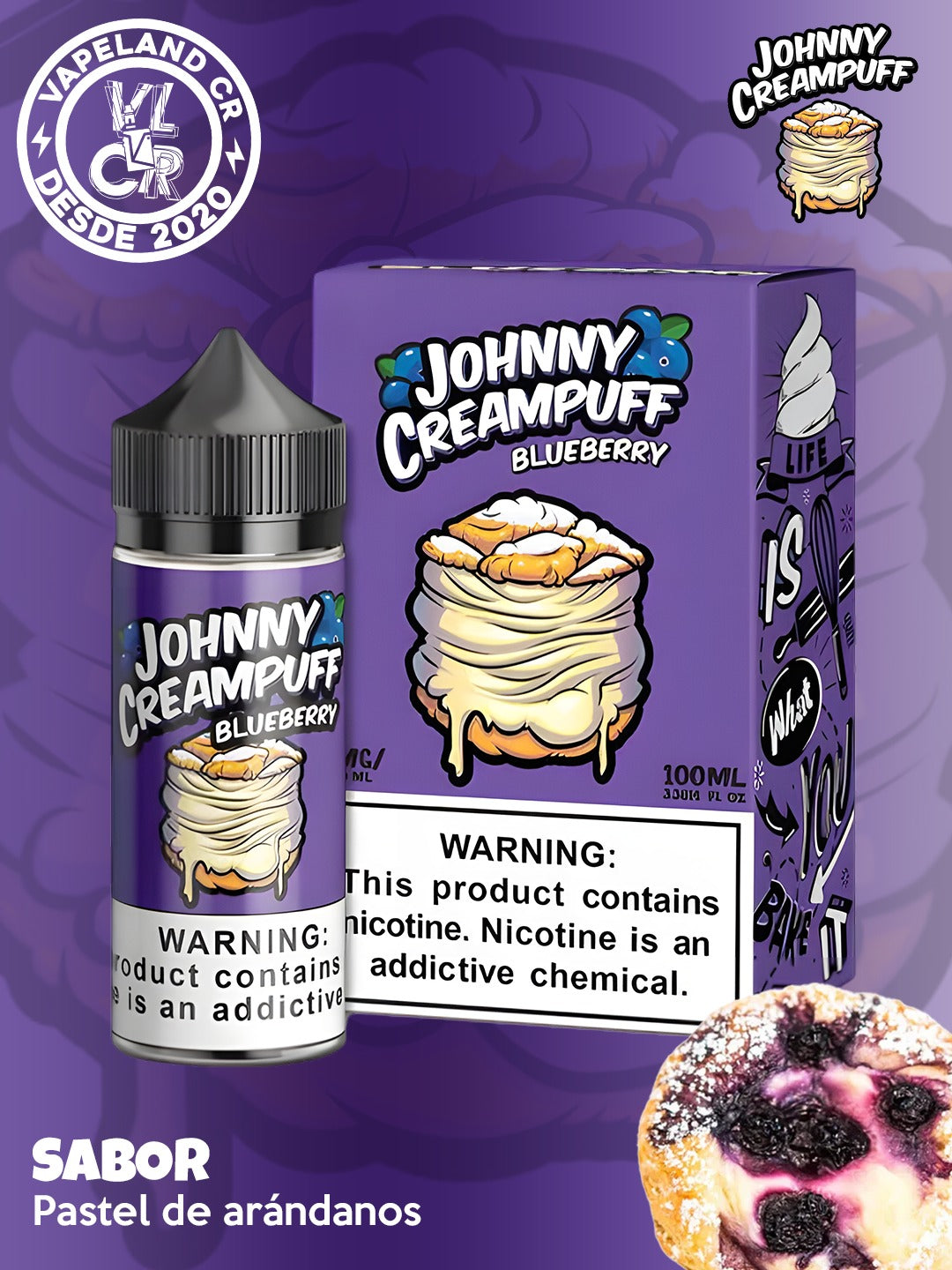 Johnny Creampuff Blueberry 3mg.