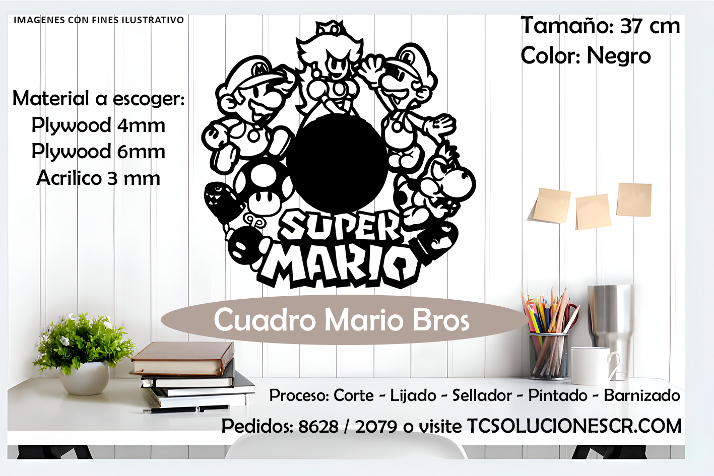 Cuadro Juego Mario Bros Completo