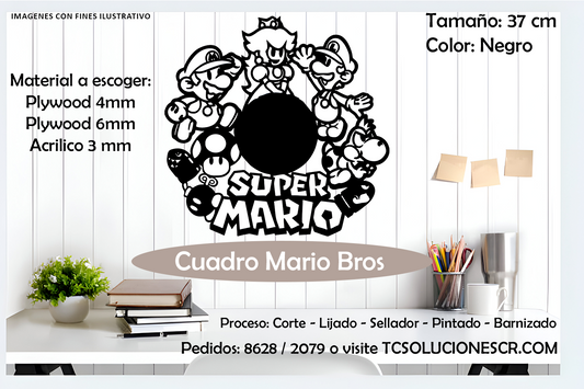 Cuadro Juego Mario Bros Completo