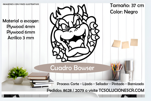 Cuadro Juego Mario Bowser