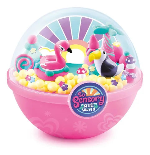 Juego Sensorial Crea y Decora El Mini Mundo Rosa.