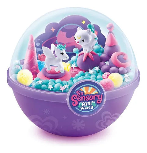 Juego Sensorial Crea y Decora El Mini Mundo Morado.