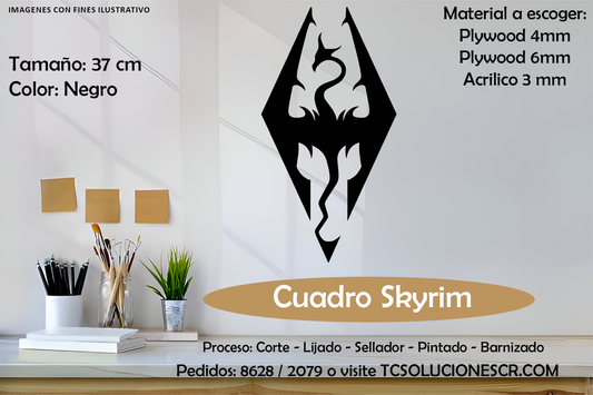 Cuadro Juego Skyrim