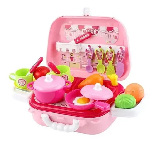 Juego de Cocina Pequeño Chef con Accesorios y estuche Xiong Cheng.