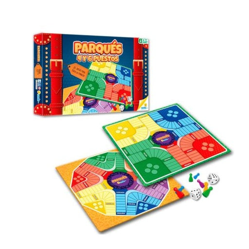 Juego de Mesa Ronda Parqués 4 y 6 Puestos.