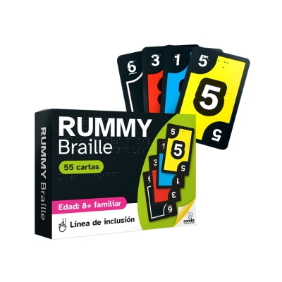 Juego de Mesa Ronda Rummy Braille.