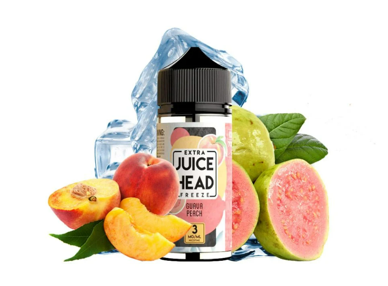 Juice Head Extra Freeze Guava Peach 3mg.