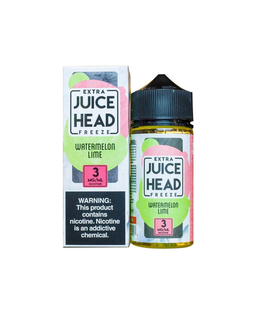 Juice Head Extra Freeze Watermelon Lime 3mg y 6mg.