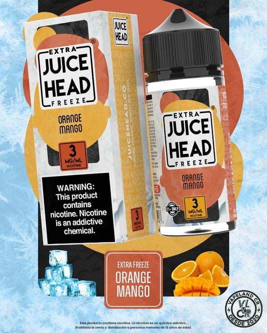Juice Head Extra Freeze Orange Mango 3mg y 6mg.