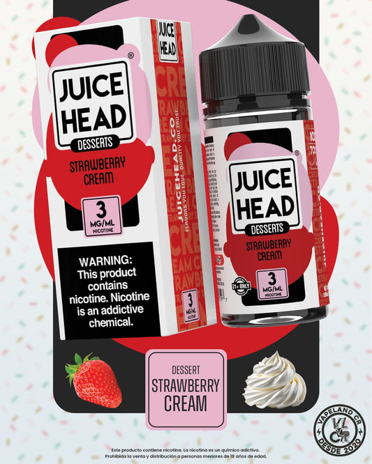 Juice Head Desserts Strawberry Cream 3mg.