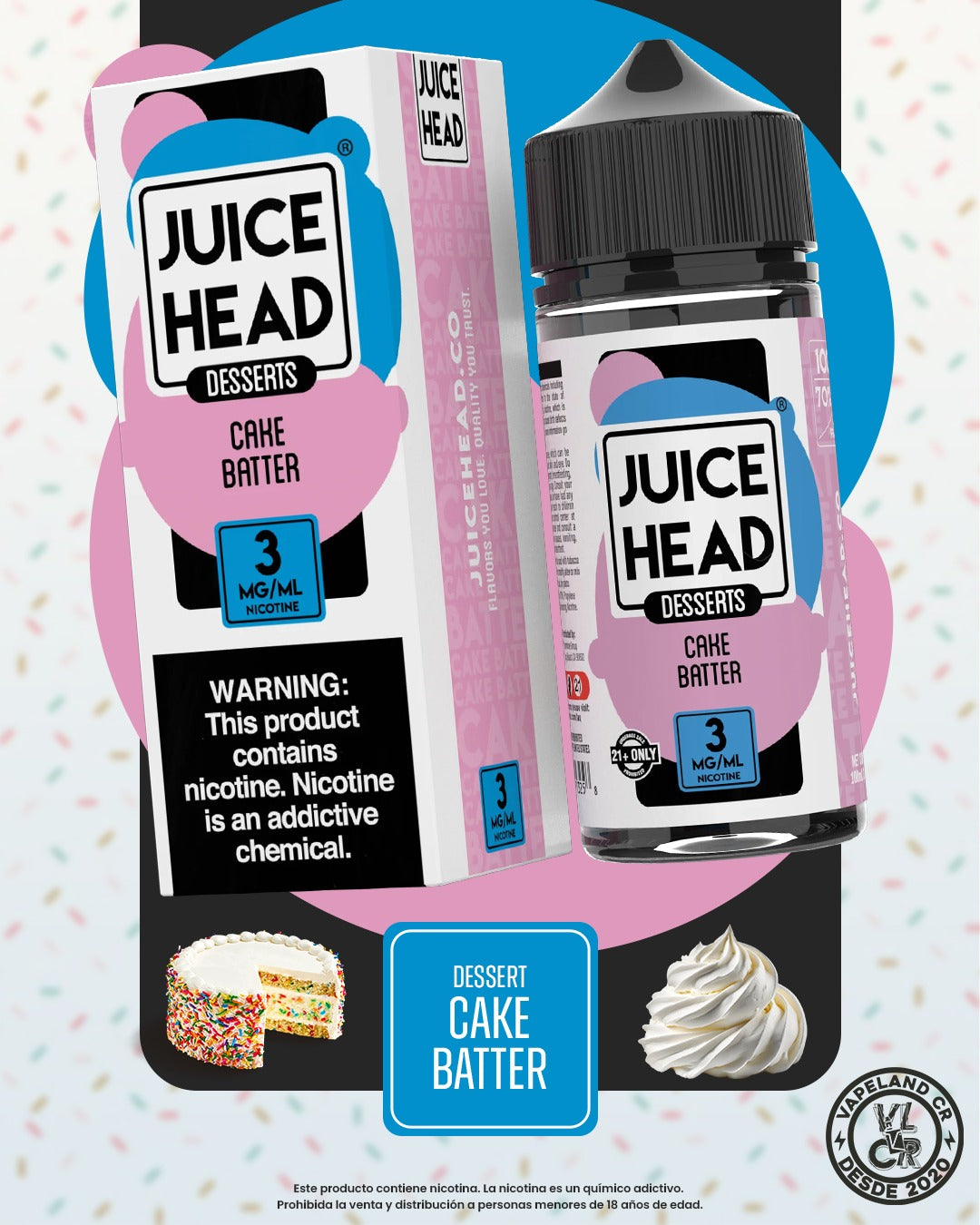 Juice Head Desserts Cake Batter 3mg.