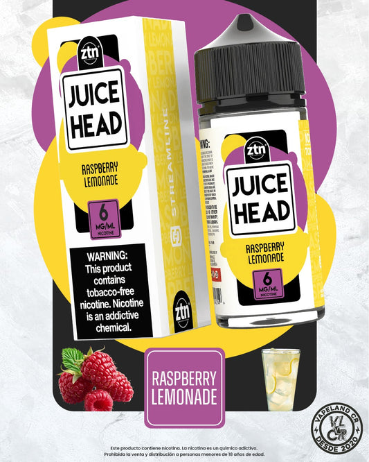 Juice Head Raspberry Lemonade 3mg y 6mg.