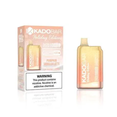 KADOBAR Holiday Edition Pumpkin Vanilla Latte 10000 puffs.
