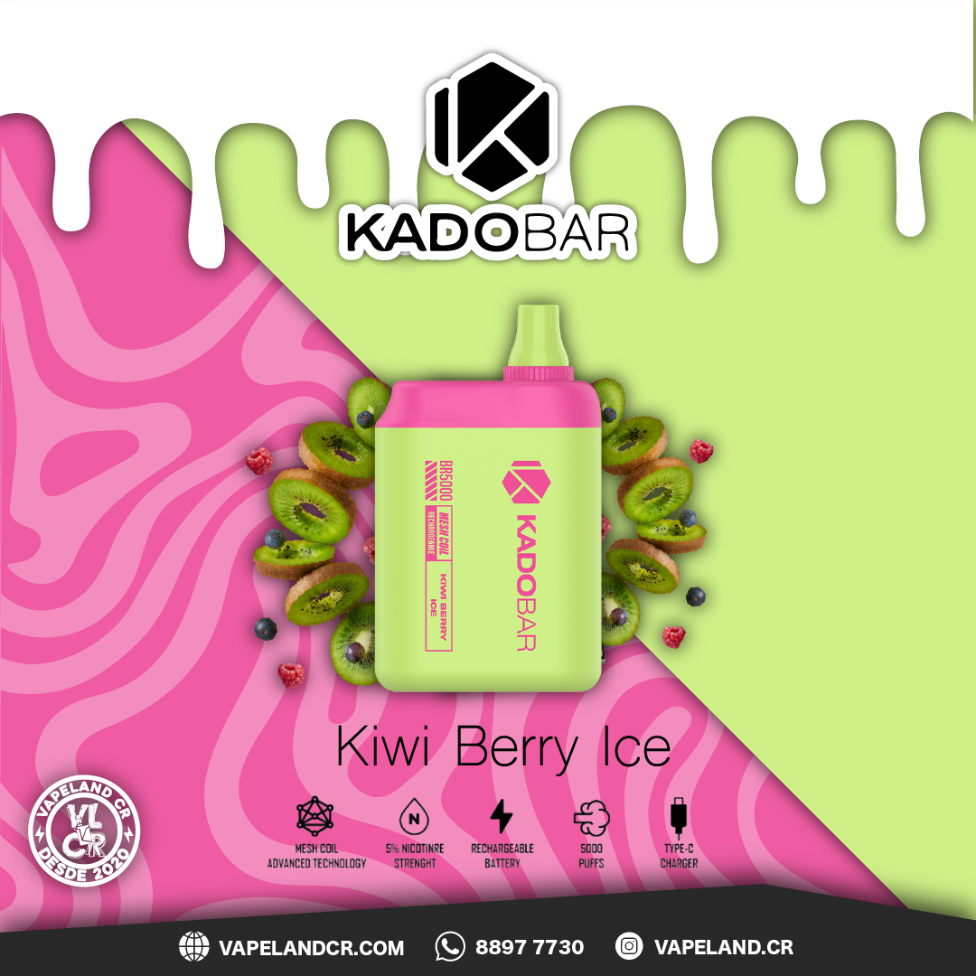 KADOBAR Kiwi Berry Ice 5000 puffs.